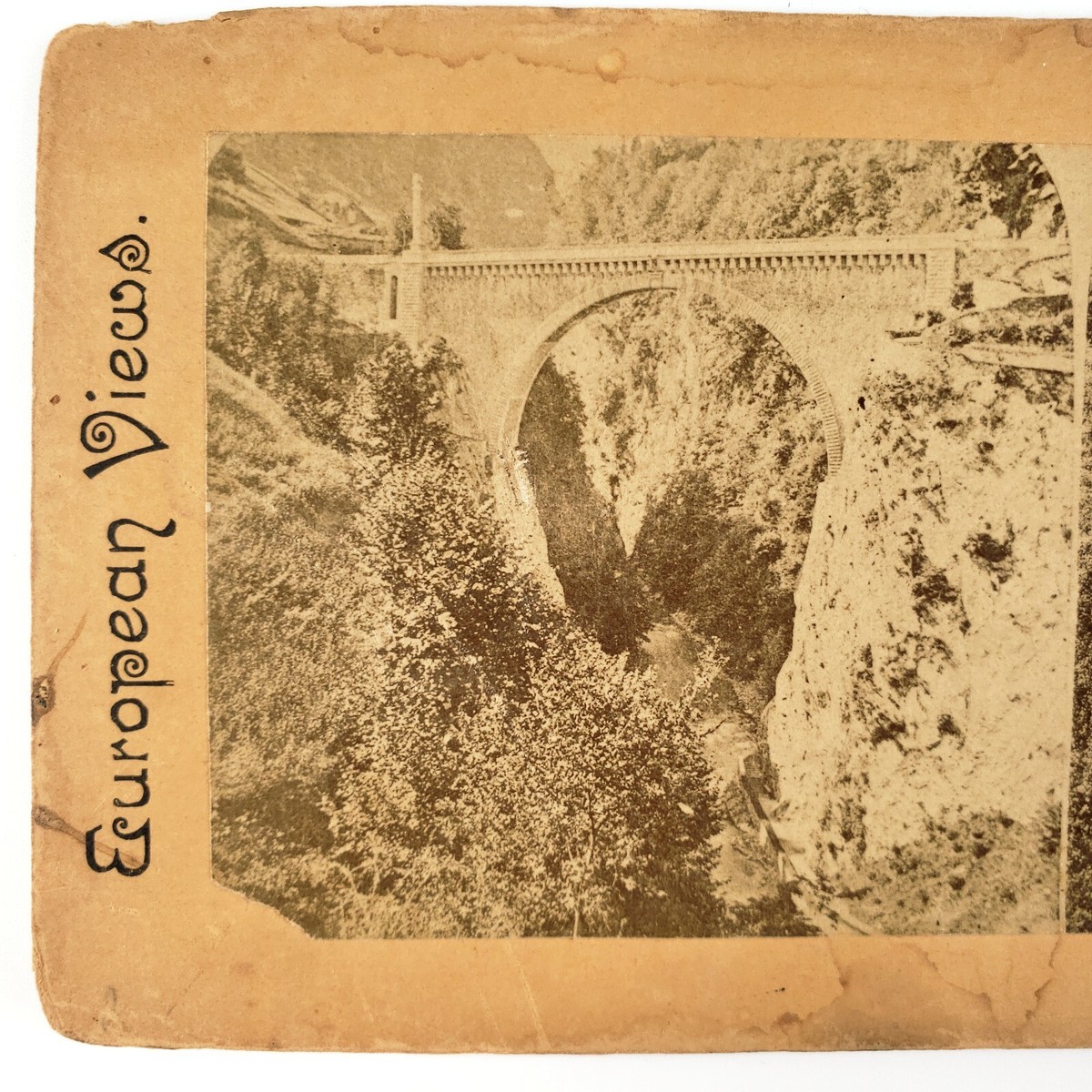 【中古】 Suppose Que GeorgesChelon Pont Napoleon Bridge France Stereoview c1880 French River
