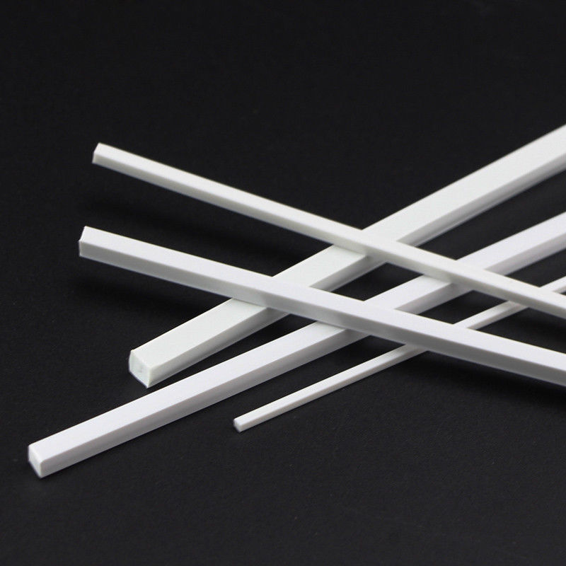 10pcs 250mm ABS Plastic Rod Square Solid Bar DIY Model Building Multi