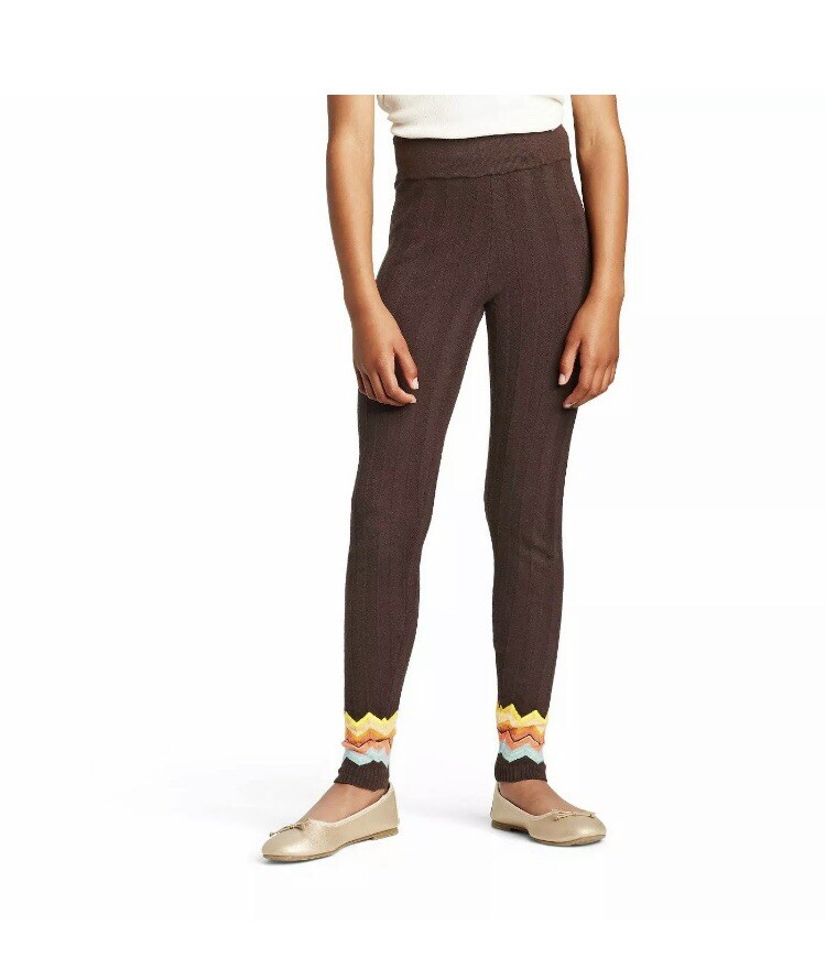 Missoni for Target Size Girls M 8-10 Colore Brown Chevron Sweater Leggings  | eBay