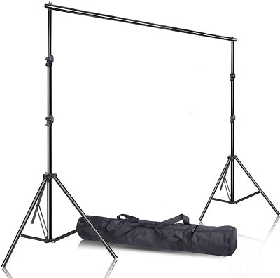 3 x 2.6M Hintergrundsystem Alu Fotoständer Photography Background Stand Backdrop