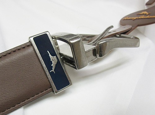 Tommy Bahama Coated Leather Belt Size 38-40 Twist Reversible NEW W/ TAG MSRP$79. - Picture 3 of 3