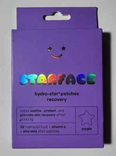 Starface Hydro-Star Patches Recovery 32ct Purple Stars New in Box
