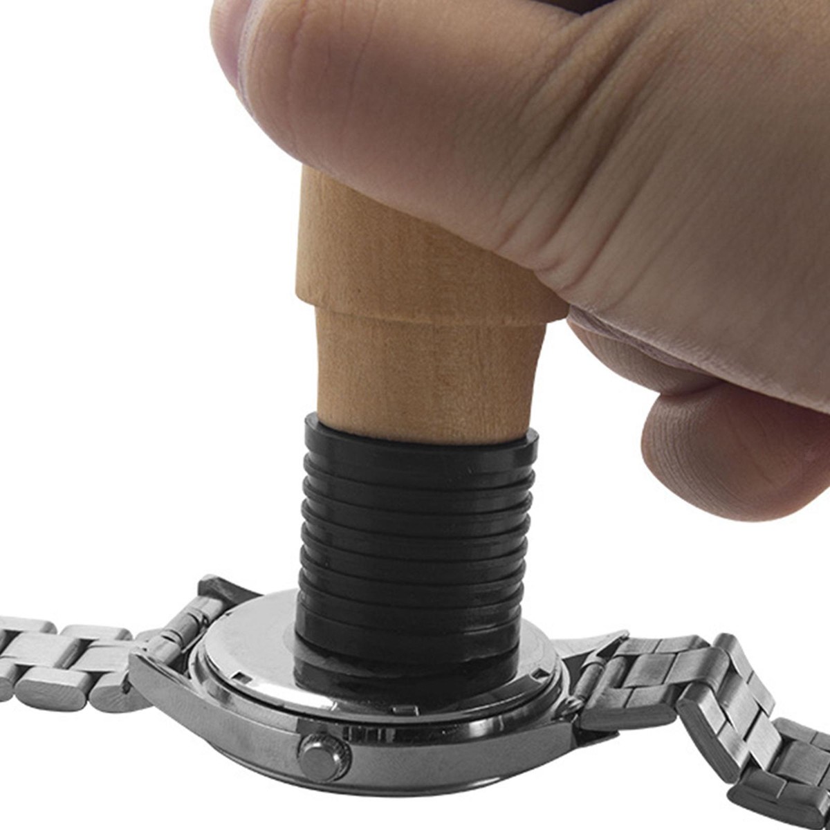 Suction Watch Case Opener Tool Opening Tool Wooden Handle Watch