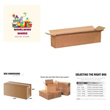 18 x 4 x 4 Corrugated Cardboard Boxes, Long 18"L x 4"W x 4"H, Pack of 25  Sh...