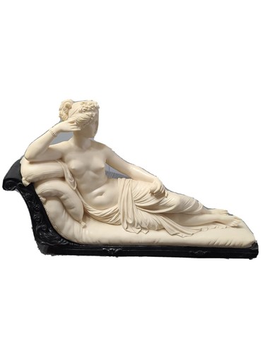 G. RUGGERI 14" VENUS VICTRIX Nude Statue Sculpture Alabaster Resin ITALY Rare. - 第 1/11 張圖片