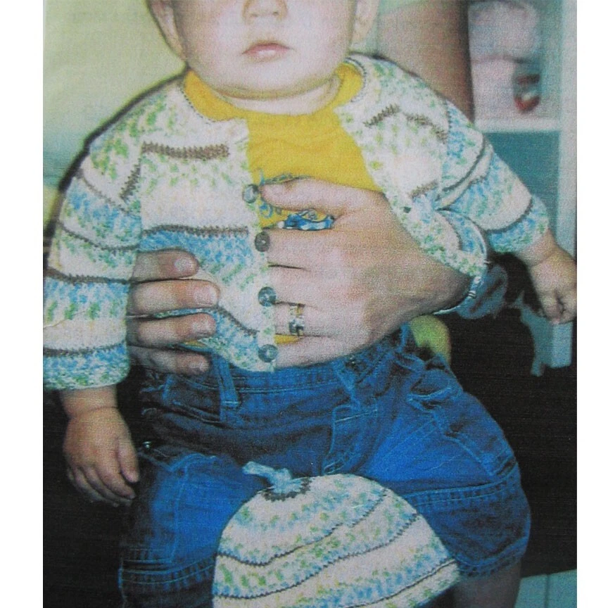 Black Purl Sock It To Me Baby 0 -2 Yrs Sweater & Hat Knitting Pattern Pamphlet - Image 2 of 2