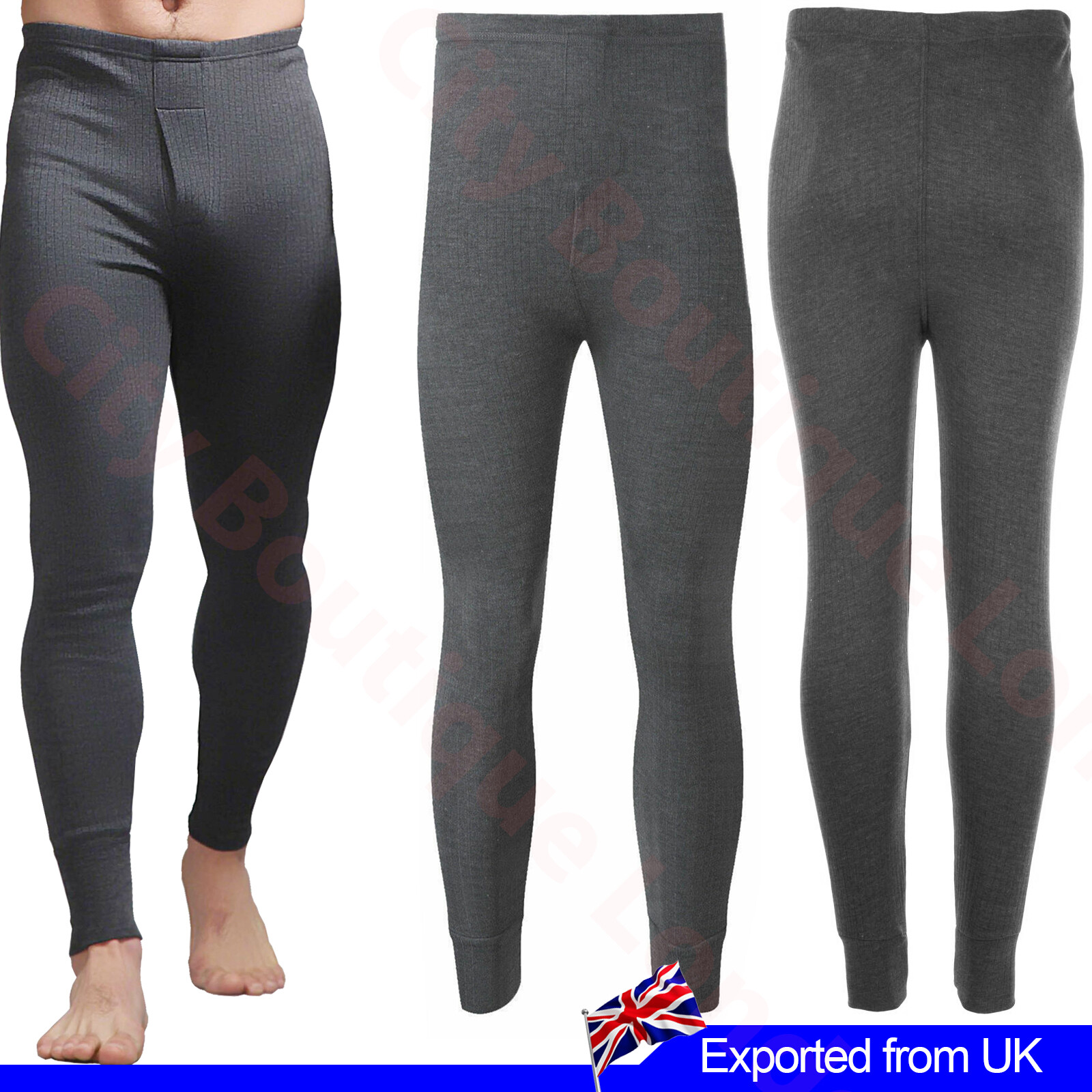 Mens Winter Long Johns TShirt Trouser Warm Brushed Cotton Rich eBay