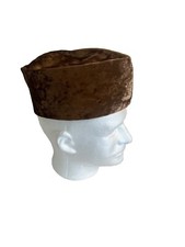 New Brown Handmade African Traditional Chieftaincy Hat. One Size