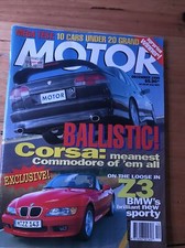 Motor Car magazine DEC 1995 Z3 ESPRIT C36 CSV 540I vt x200 swift mica 121 l cs g