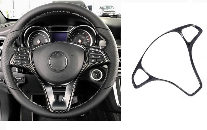 Carbon Steering Wheel Cover For Mercedes-Benz GLC GLE C- Class Car Accessories