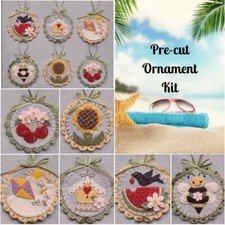 Pre-Cut Wool Blend Felt Summer Delight Ornament Kit - Mini Penny Rug