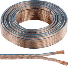 Image of 25M Quality Speaker Cable 2.5mm 14 AWG Wire Reel Drum Amp HiFi Loud CCA Strands