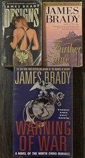 3 James Brady Books- Designs, Further Notice, Warning of War
