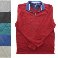 Izod Advantage Pullover Sweater Men's Stretch Soft Long Sleeve Warm 1/4 Zip