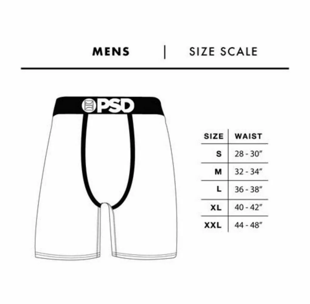 PSD 3 Pack Mens Boxer Briefs Gradient Size MEDIUM (32 to 34) 