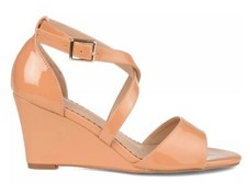NWB Journee Collection Heels Sandal Stacey Tan Sz 9 MSRP 75.