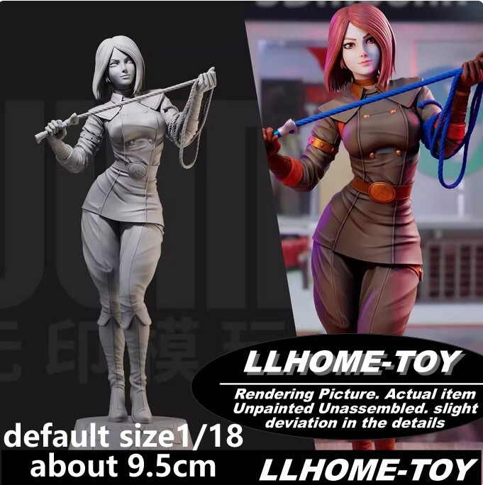 Game Character Whip Resin 3D Print GK Kit Figure DIY Model toy gift Statue