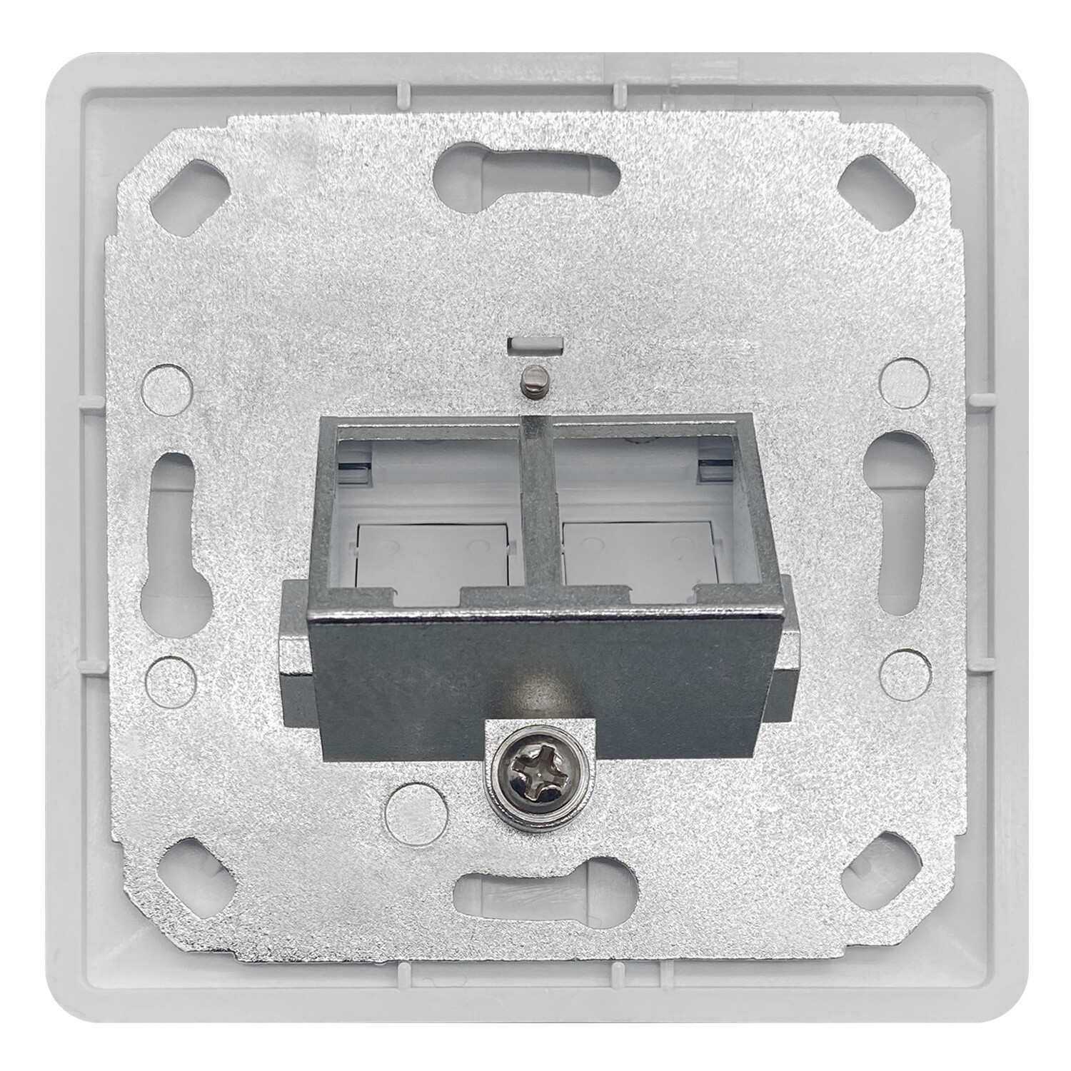 Cat 5e Verlegekabel Cat5 4-fach Datennetz Steckdosen-Set, Abdeckplatte, Module. LAN Lan Dose