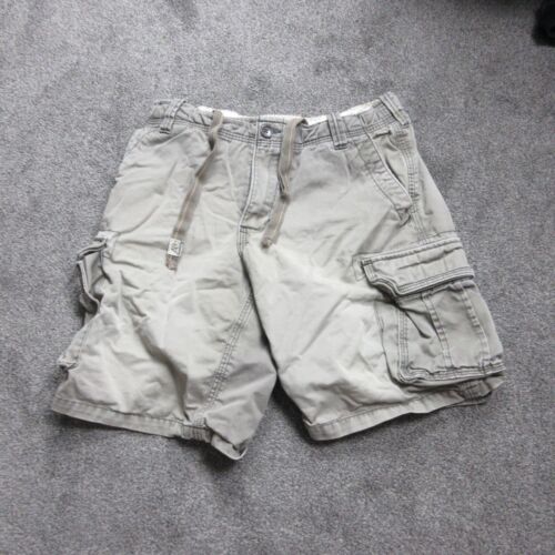 Aeropostale Cargoshorts Herren 34 braun Skater Y2k Baggy Kordelzug