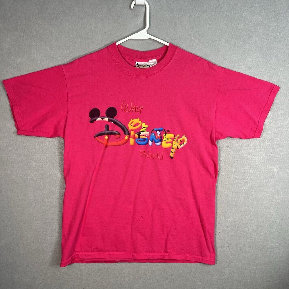 Vintage 90s Walt Disney World Characters T Shirt Womens Medium 
