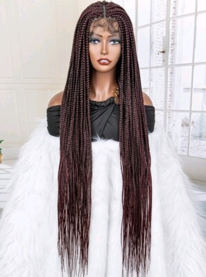 Full Lace Long Braided Synthetic Wig