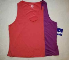 Joy Lab Women's Orange/Purple Color Block Tank Top L