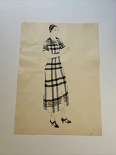 Jo Cain PAINTING FOR VOGUE MAGAZINE ILLUSTRATION ART Antique AMERICAN FAMOUS