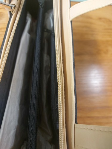Borsa a mano nera e beige nuova senza etichette - Foto 7 di 7