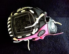 Rawlings T-ball Mitt Players Series 9" Performance Right Hand Glove Pink  Black