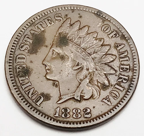 1882 P Indian Head Cent Penny  *XF - EXTREMELY FINE DETAILS*  **FREE SHIPPING**