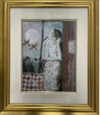 Sabzi serigraph on paper signed and numbered embellished