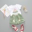 thumbnail 7 - Toddler Kids Baby Girl Watermelon Letter Print Tops + Shorts Outfits Set Clothes