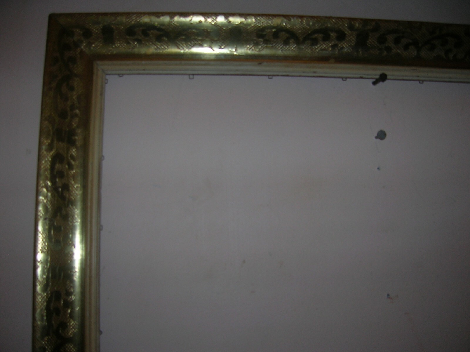 VINTAGE LARGE PICTURE FRAME Wood,Gold, Victorian Style 45 1/2" x 29" eBay