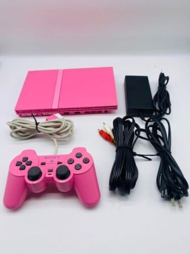 Sony Playstation 2 PS2 console mince rose SCPH-77000PK uniquement pour NTSC-J d'occasion - Photo 1/4