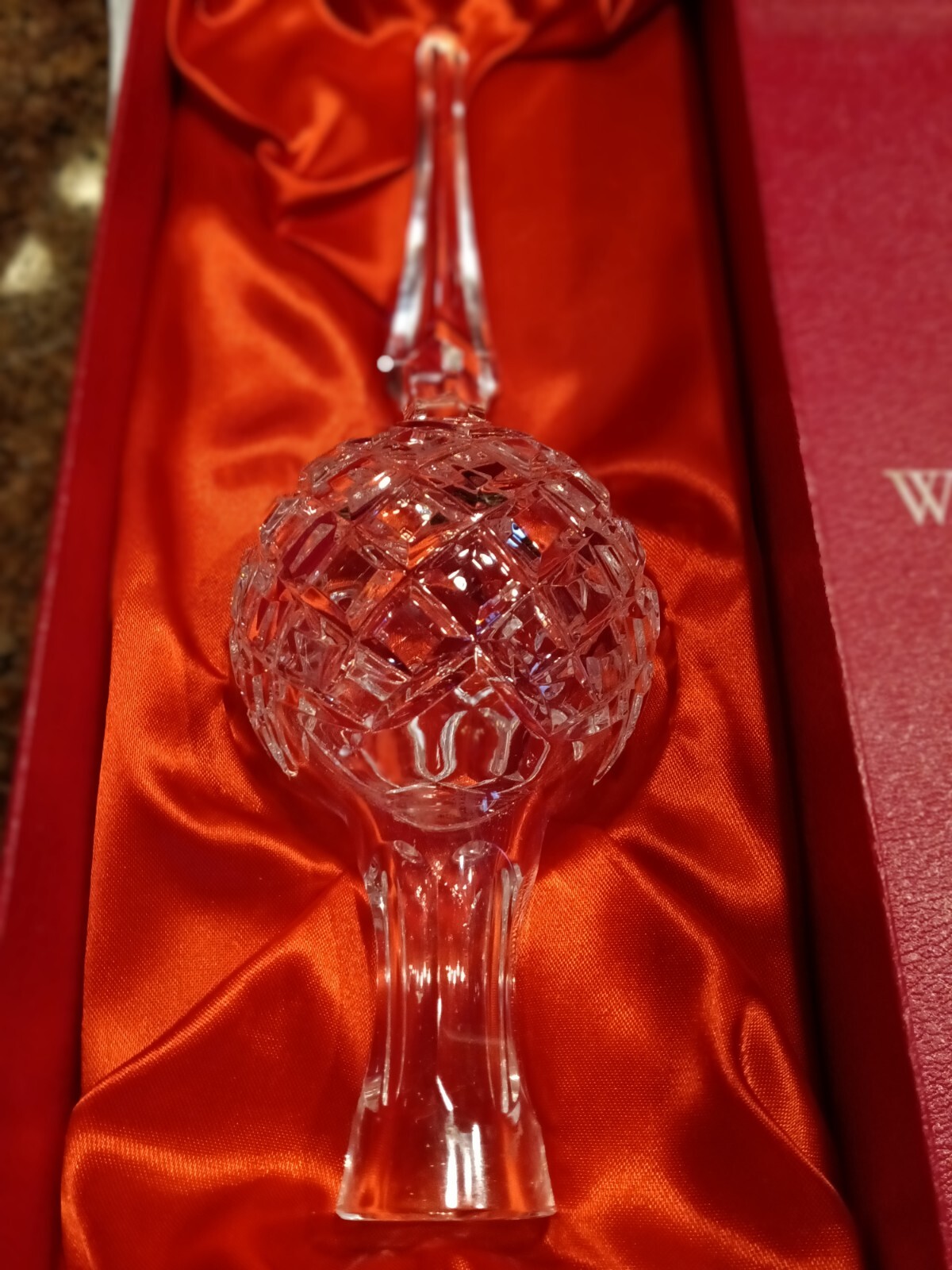 Waterford Crystal Christmas Tree Topper With Box Mint Cond. No Damage