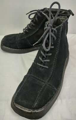 Frye 77630 AVENGER LACE Mens Boots Ankle US 9M Black Suede Casual Wedge Frye | Shoes | Frye 7763 Avenger Lace Mens Boots Ankle Us 9m  main image 4