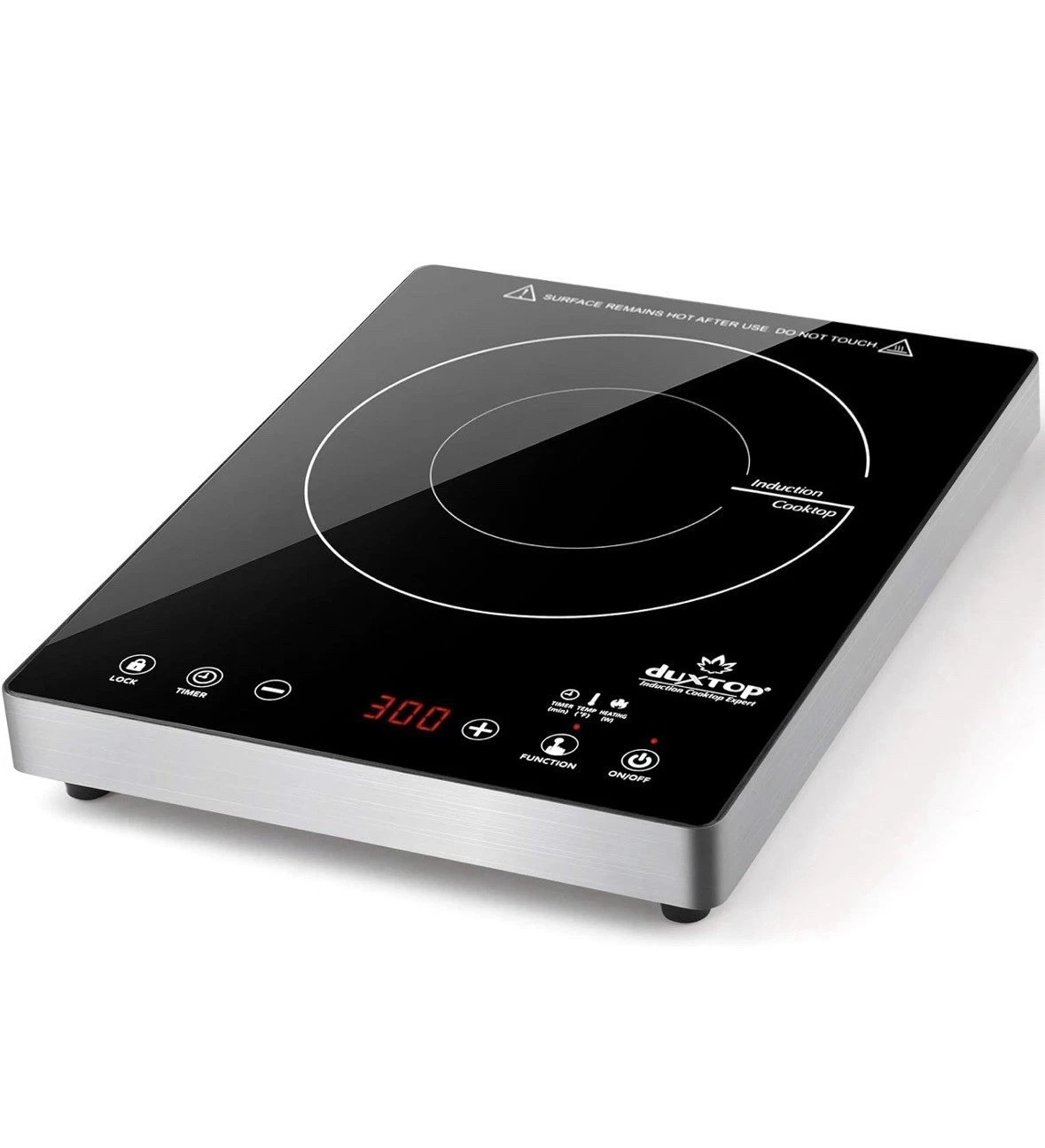 Duxtop Induction Cooktop High End Full Glass Burner w/ Sensor Touch E200A 1800W