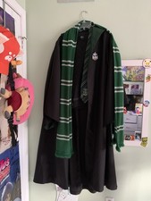 Harry Potter Slytherin Robe And Cosplay Accessories Size Medium
