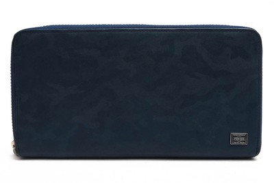 美品　PORTER WONDER LONG WALLET Porter Long Wallet Wonder Pig Leather Embossed Coin Tan Used