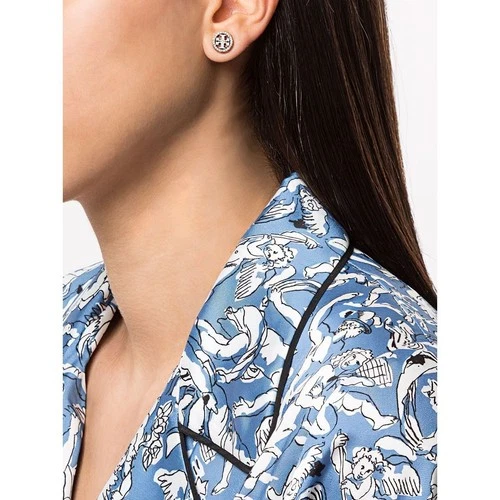 Tory Burch Miller Pavé Ohrstecker Gold/Kristall OS - Bild 5 von 8