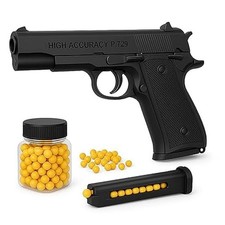 Pack of -2 BB Bullet Airsoft Toy Pistols Army Style Mouser Kids Shooting Gun Set