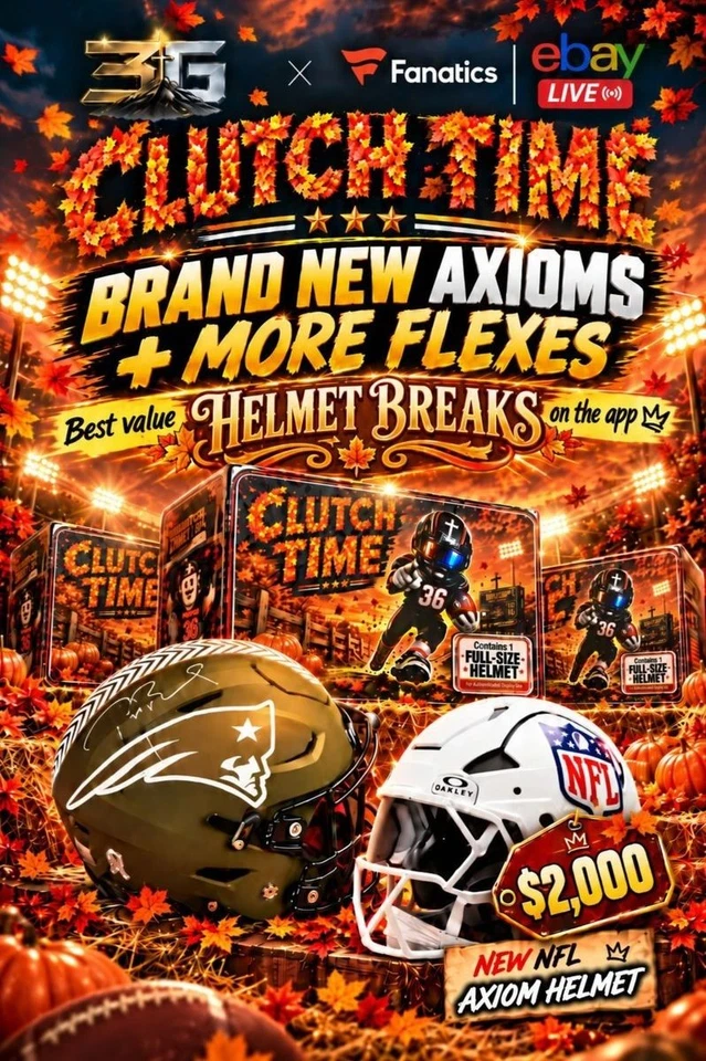 NEW AXIOMS - $1 HELMET BREAKS - NFL SIGNED HELMETS - 3G SPORTS