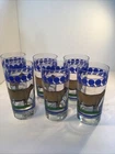 Lot Of 6 Vintage Cow Drinking Glasses “Quality Milk Producer”