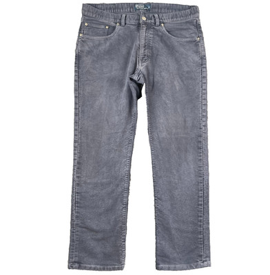 Polo Ralph Lauren Trousers W34 L27 Blue Brushed Cotton Straight Casual Smart