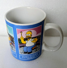 The Simpsons Homer Simpson Ceramic Mug Blue Decorated Painted Handle