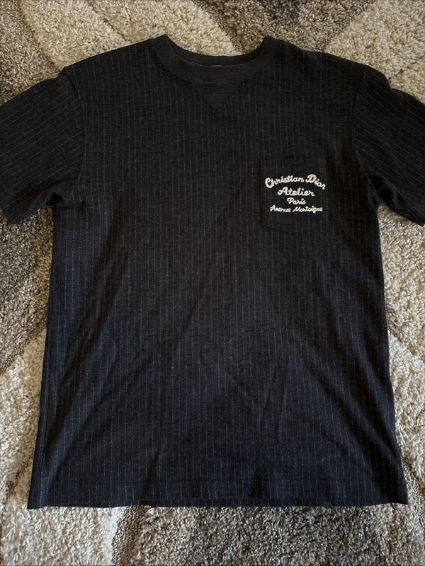 Mens Christian Dior Wool Pocket Tee Size Medium