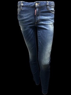 Dsquared2 women's designer stretch jeans luxury blue size 42
