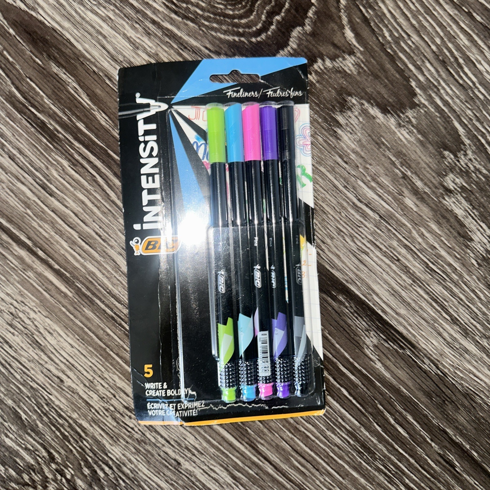 5 Count Bic Intensity Fineliner Color Collection Fine Point 