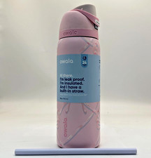 Owala FreeSip Sugar Plum Fairy 32 Oz Water Bottle Holiday Collection Pink