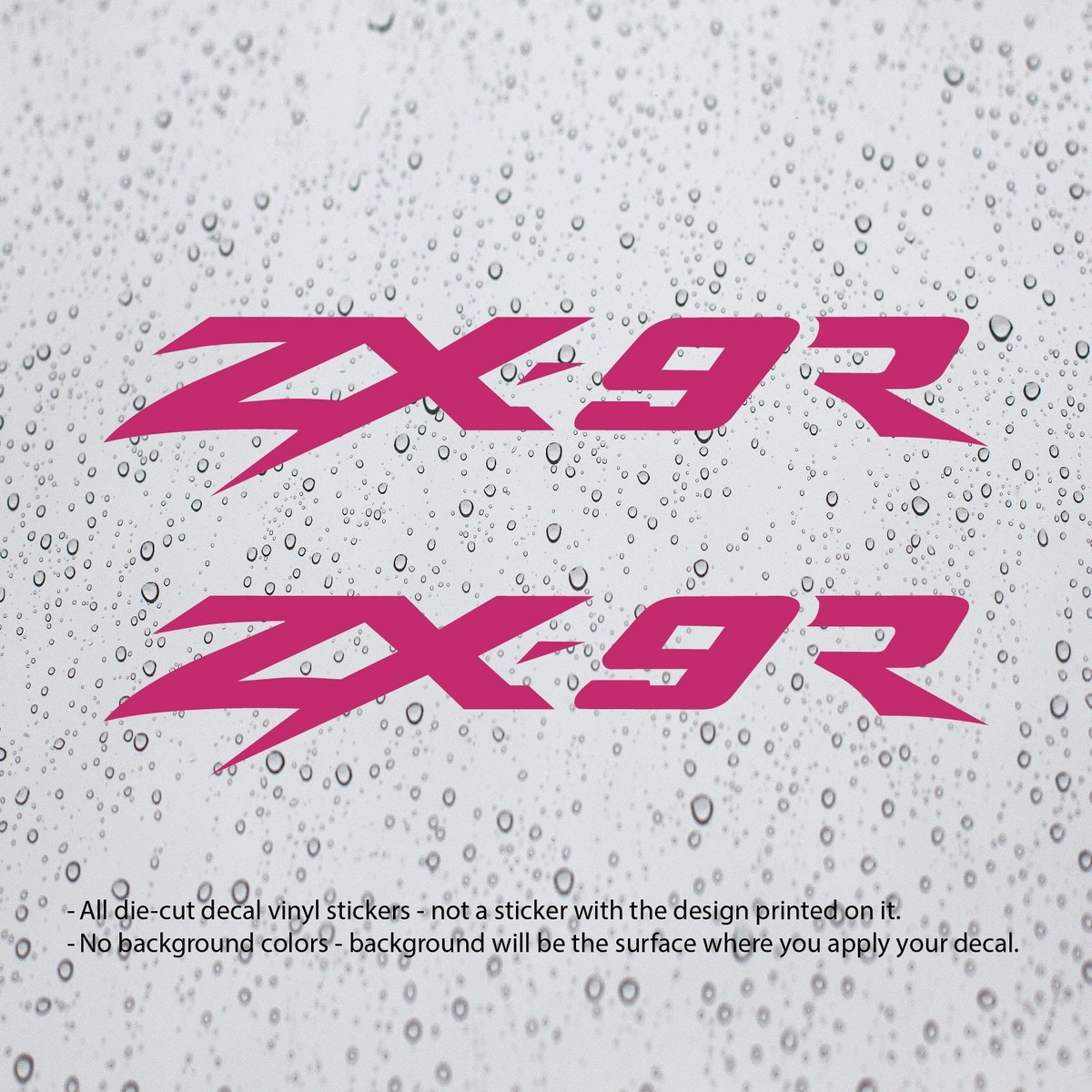 2x) ZX-9R ZX9R Decal Vinyl Stickers for Ninja Motorbike Motorcycle